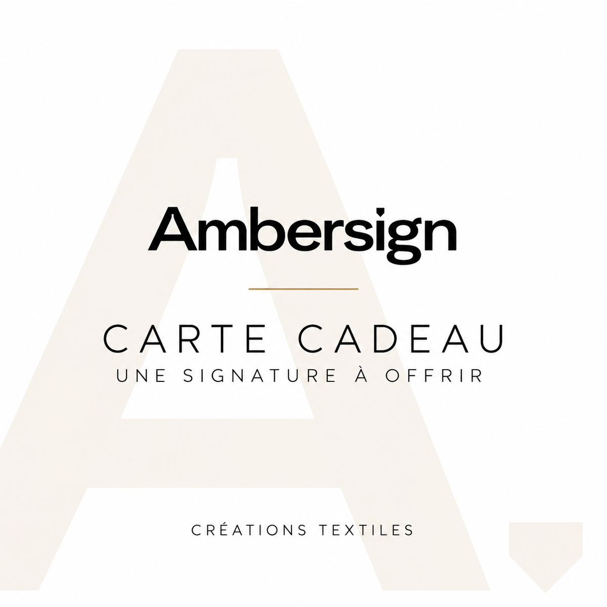 Carte cadeau Ambersign