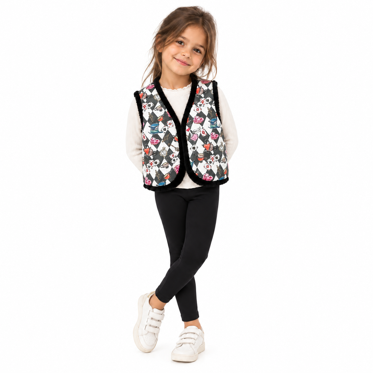 Gilet réversible Alice aux pays des merveilles