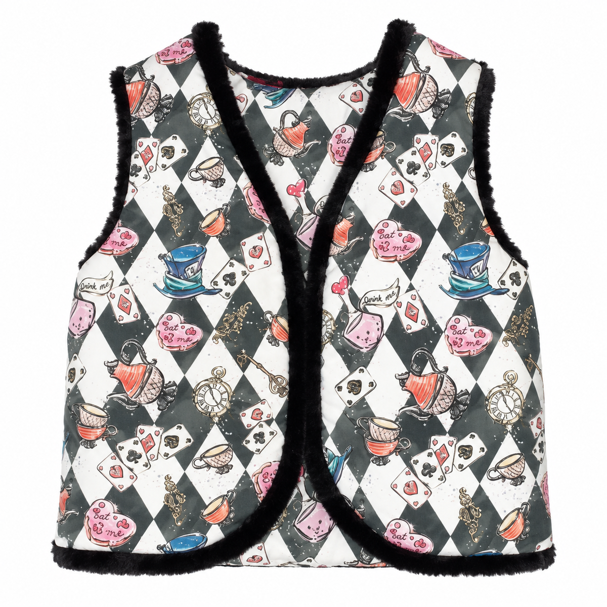 Gilet réversible Alice aux pays des merveilles