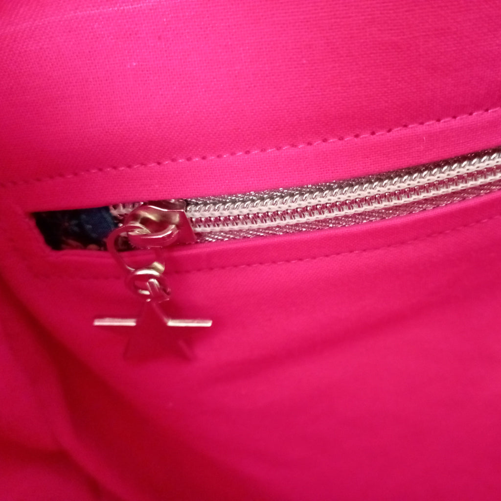 Sac week-end en velours et liberty