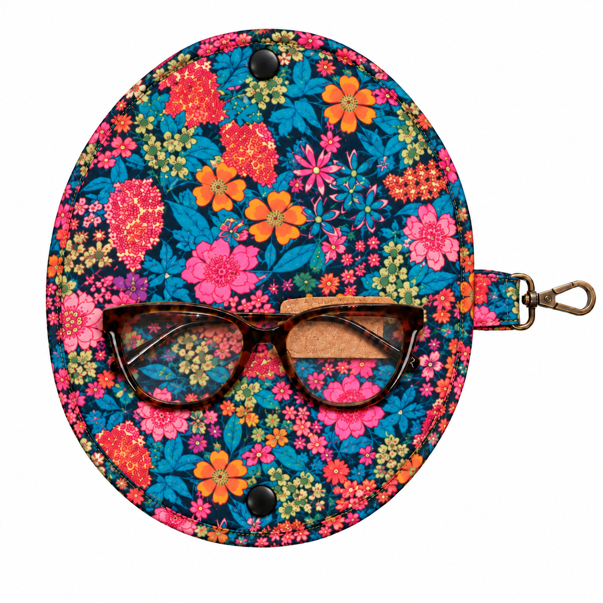 Étui à lunettes : liberty fuschia