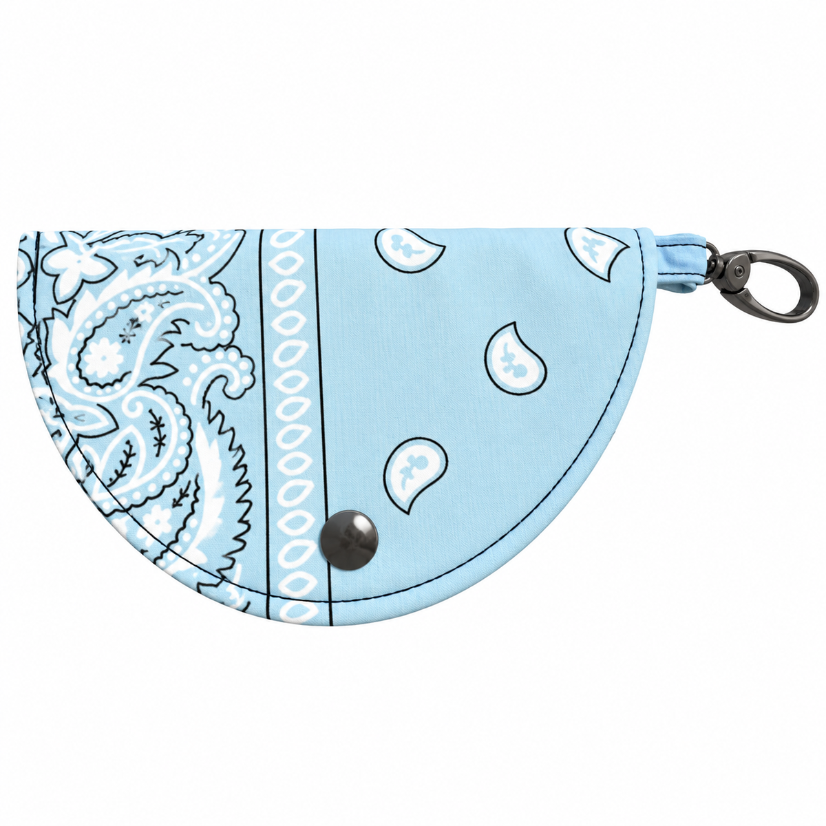 Étui à lunettes : bandana bleu ciel