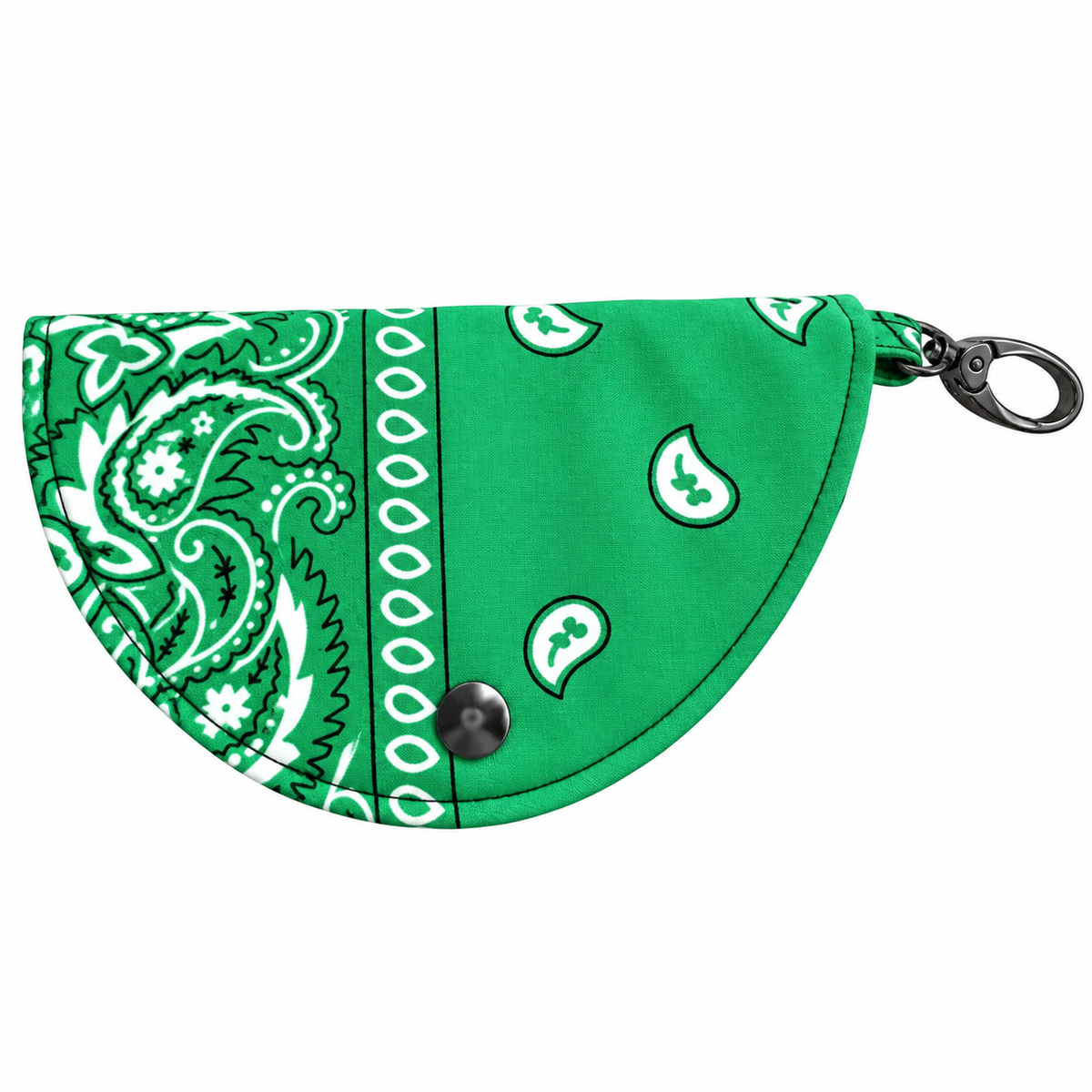 Étui à lunettes : bandana vert