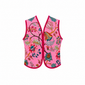 Gilet réversible matelassé rose indien